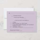 Galaxy Außenplatz mit RSVP-Karte RSVP Karte (Rückseite)