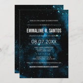 Galaxy Baby Dusche laden Einladung (Vorne/Hinten)