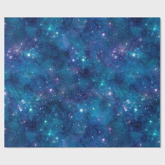 Galaxy Backrgound Geschenkpapier (Flach)