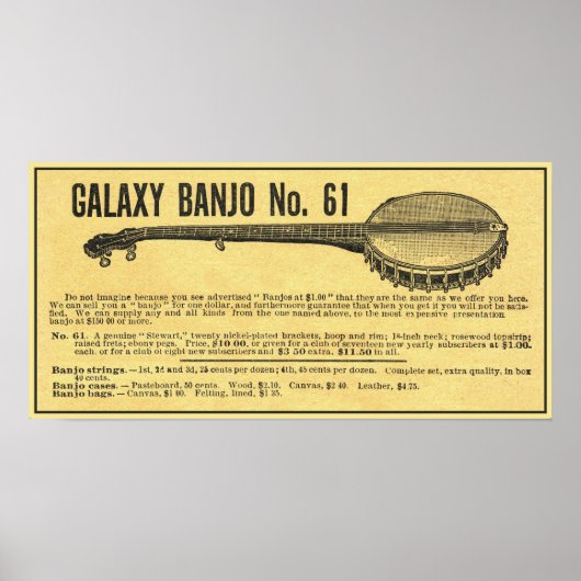 Galaxy Banjo Poster (Vorne)
