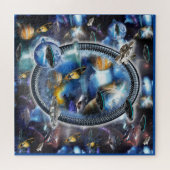 Galaxy-Besucher im Weltraum Puzzle (Horizontal)