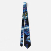 Galaxy-Besucher in Weltraumsocken Krawatte (Rückseite)