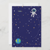 Galaxy Birthday Einladung (Rückseite)
