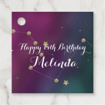 Galaxy Birthday Party Lila Blue Sky Foil Stars