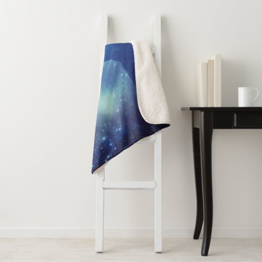 Galaxy Birthed vom Kreuzblanket Sherpadecke (Beispiel)
