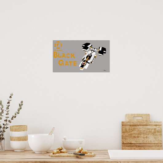 Galaxy Black Gate Poster (Küche)