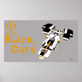 Galaxy Black Gate Poster