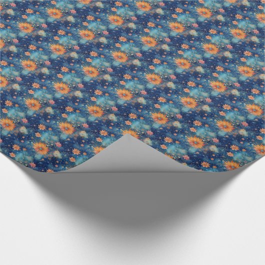 Galaxy Bloom Geschenkpapier (Ecke)