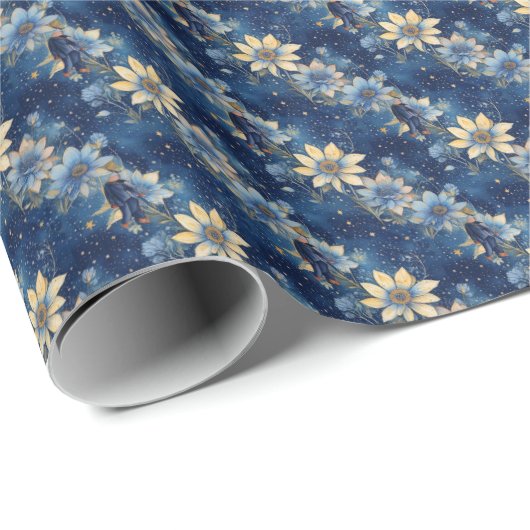 Galaxy Bloom Geschenkpapier (Rolleneckpunkt)