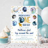 Galaxy Blue Gold erste Reise um die Sonne Einladung