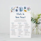 Galaxy Blue Gold Space Was ist in deinem Handspiel (Stehend Vorderseite)