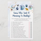 Galaxy Blue Gold Weltraumrät, wer sagte, es Spiel (Vorne/Hinten)