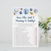 Galaxy Blue Gold Weltraumrät, wer sagte, es Spiel (Stehend Vorderseite)