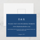 Galaxy Blue Solid Color Trend Postkarte (Vorne/Hinten)