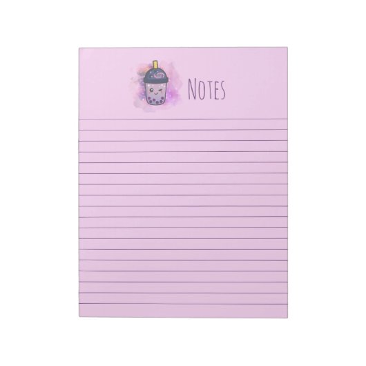 Galaxy Boba Tea Stationery reißt den Editor ab Notizblock (Rotiert)