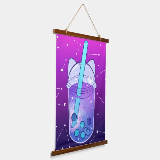 Galaxy Boba Wall Wandteppich Mit Holzrahmen (Gewinkelt)