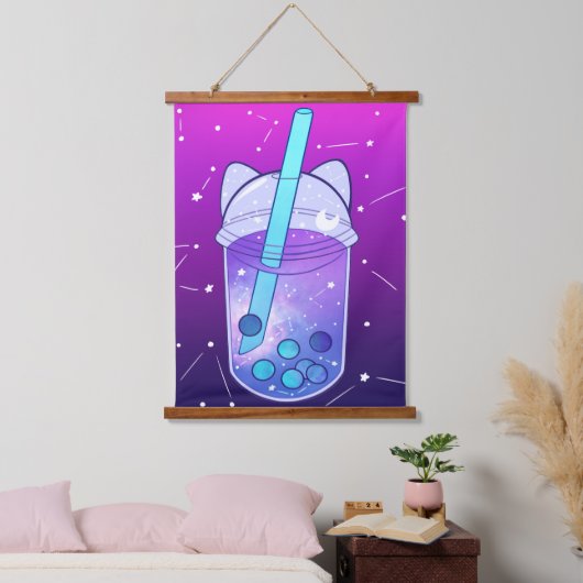 Galaxy Boba Wall Wandteppich Mit Holzrahmen (Schlafzimmer)