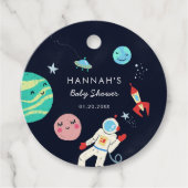 Galaxy Boy Babydusche Geschenkanhänger (Vorderseite)