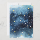 Galaxy Boy Weltraumplaneten Sun Moon Birthday Einladung (Rückseite)