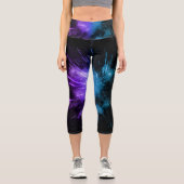 Galaxy Burst Sparkle 1 Capri Leggings (Vorderseite)