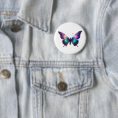 Galaxy Butterfly Kunst - Farbenfrohe Glühbirne Button (Beispiel)