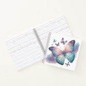 Galaxy Butterfly with Pastel Celestial Wings  Notizblock (Innenseite)