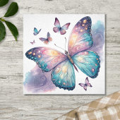 Galaxy Butterfly with Pastel Celestial Wings  Poster