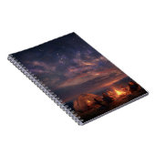 Galaxy Campfire Starry Night Notebook Notizblock (Rechte Seite)