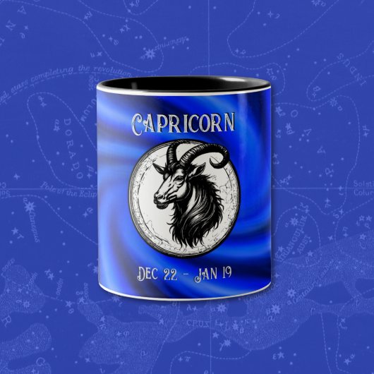 Galaxy Capricorn-Tasse Zweifarbige Tasse