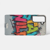Galaxy Case - Bleibe Wild Street Art Samsung Galaxy Hülle (Rückseite (Horizontal))