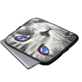 Galaxy Cat Eyes Laptop Sleeve (Vorne Knopf)