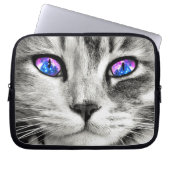 Galaxy Cat Eyes Laptop Sleeve (Vorderseite)