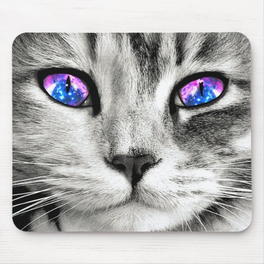 Galaxy Cat Eyes Mouse Pad Mousepad (Vorne)