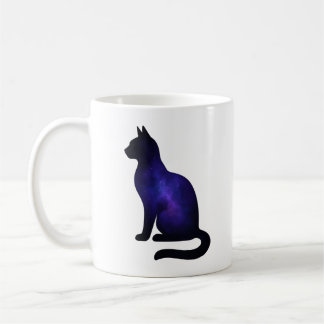 Galaxy Cat Illustration | Cosmic Nebula Cat Lover Kaffeetasse
