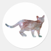 Galaxy Cat Sticker 2 (Vorderseite)
