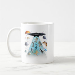 Galaxy Cat Swimming T-Shirt | Cute Astronaut Cats  Kaffeetasse
