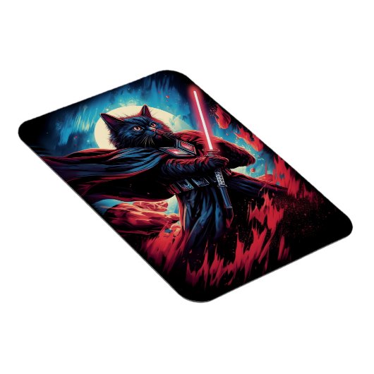 Galaxy Cat Swordsman Magnet (Rechte Seite)