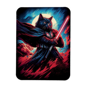 Galaxy Cat Swordsman Magnet