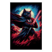 Galaxy Cat Swordsman Poster (Vorderseite)