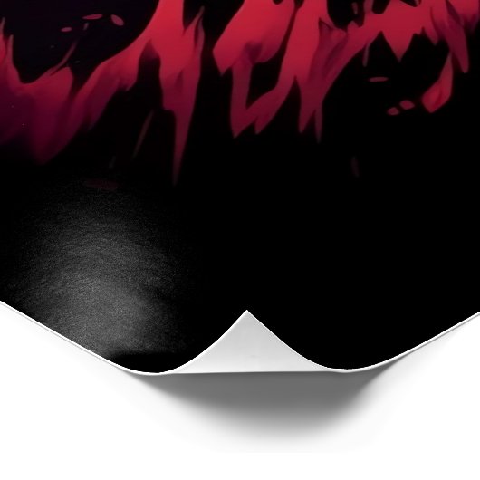 Galaxy Cat Swordsman Poster (Ecke)