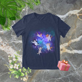 Galaxy Cats Retro T - Shirt der 90er Jahre: Funny