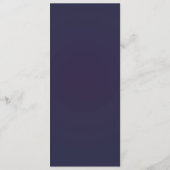 Galaxy Celestial Starry Night Lila Gold Wedding Menükarte (Rückseite)