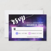 Galaxy Celestial Stars Hochzeiten Einladung UAWG (Vorderseite)