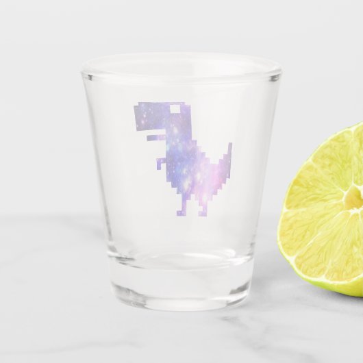 Galaxy Chrome T-Rex Schnapsglas (Rückseite)