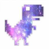 Galaxy Chrome T-Rex Sticker (Vorderseite)