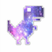 Galaxy Chrome T-Rex Sticker (Vorderseite)