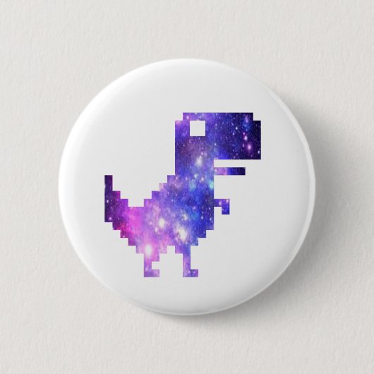 Galaxy Chrome T-Rex T - Shirt Button (Vorderseite)