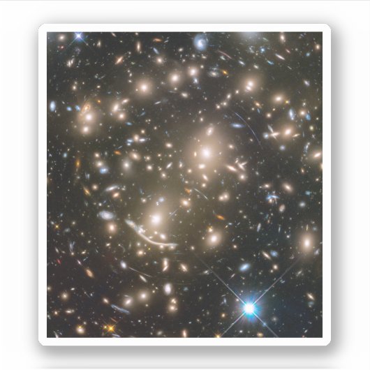 Galaxy Cluster Abell 370 Aufkleber (Vorderseite)