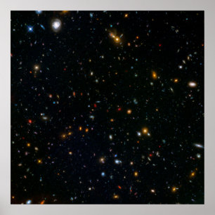 Galaxy Cluster Abell 370 Parallelfeld. Poster