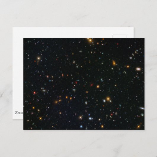 Galaxy Cluster Abell 370 Parallelfeld. Postkarte (Vorne/Hinten)